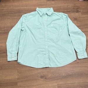 George Strait for Her Wrangler Green Button-Up Shirt Suze XXL